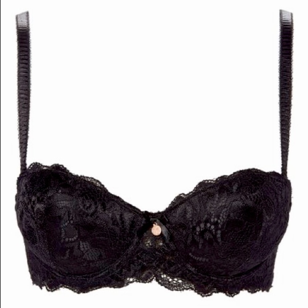 Marilyn Monroe Intimates Black Lace Convertible Push-Up Bra